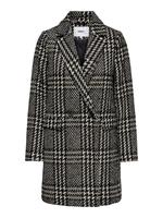 Only Checked Wool Coat Dames Bruin