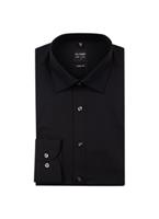 Olymp Businesshemd "Level 5 Five", Body Fit, extra langer Arm, Kent, für Herren, schwarz