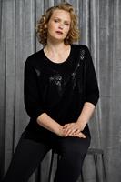Ulla Popken Longsleeve »Shirt gerippt Slim Rollkragen Langarm Biobaumwolle«
