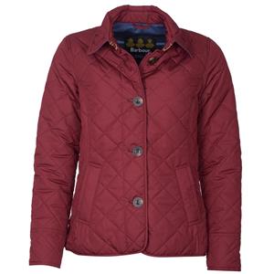 Barbour Damesjas Forth Quilt garnet/tempest blue tartan