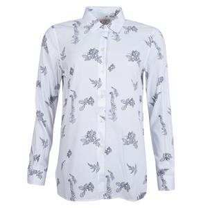 Barbour Damesblouse Safari white blaadjes