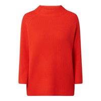 Gerry Weber Wolle-Cashmere Pullover, breiter Rippkragen, Raglanärmel, für Damen, chili