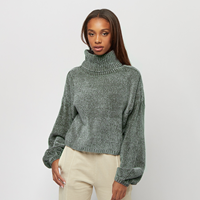 urbanclassics Urban Classics Frauen Pullover Ladies Short Chenille Turtleneck in grau