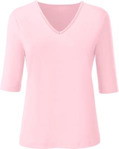 Shirt met v-hals in roze van heine