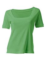 Shirt met vierkante hals in groen van Linea Tesini