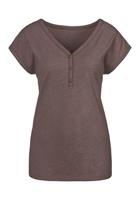 Vivance T-shirt met knoopsluiting en goudkleurige knopen (Set van 2)