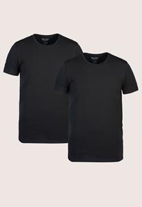 PME Legend Basic T-shirt 2-Pack O-Hals Zwart