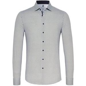 Overhemd Lange Mouw Desoto Overhemd Kent Grafische Print Taupe