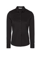 ETERNA LANGARM BLUSE MODERN CLASSIC JERSEY SCHWARZ UNIFARBEN