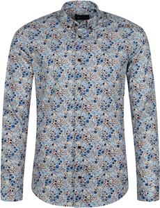 Suitable Overhemd BD Dessin Blauw