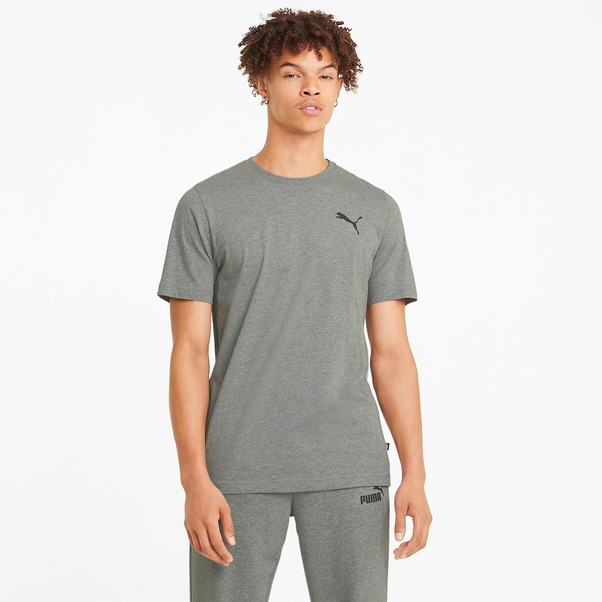 Puma T-shirt met korte mouwen, klein logo essentiel