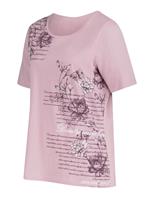 Your Look... for less! Dames Shirt met korte mouwen roze geprint Größe