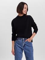 Vero Moda Rundhalspullover "VMGOLD NEEDLE LOOSE LS O-NECK BLOUSE"