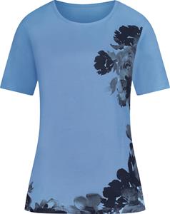 Your Look... for less! Dames Shirt hemelsblauw bedrukt Größe