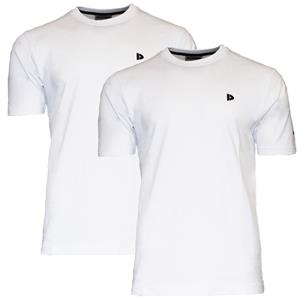 Donnay Donnay Heren - 2-Pack - T-Shirt Vince - Wit