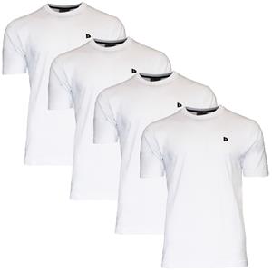Donnay Donnay Heren - 4-Pack - T-Shirt Vince - Wit