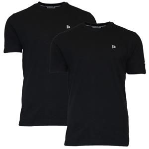 Donnay Donnay Heren - 2-Pack - T-Shirt Vince - Zwart