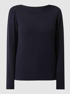 s.Oliver Strickpullover, mit dekorativer Rippblende am Ausschnitt