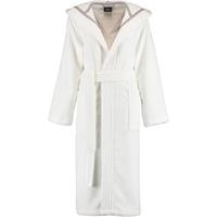 Cawö Home - Damen Bademantel Kapuze 802 - Farbe: weiß - 67 L
