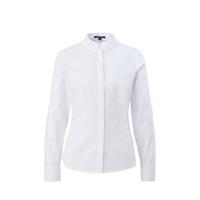 Comma Klassische Bluse aus elastischem Baumwoll-Mix