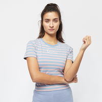 karlkani Karl Kani Frauen T-Shirt Small Signature Stripe in blau