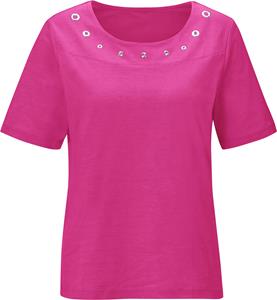 Your Look... for less! Dames Shirt met korte mouwen fuchsia Größe