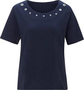 Your Look... for less! Dames Shirt met korte mouwen nachtblauw Größe