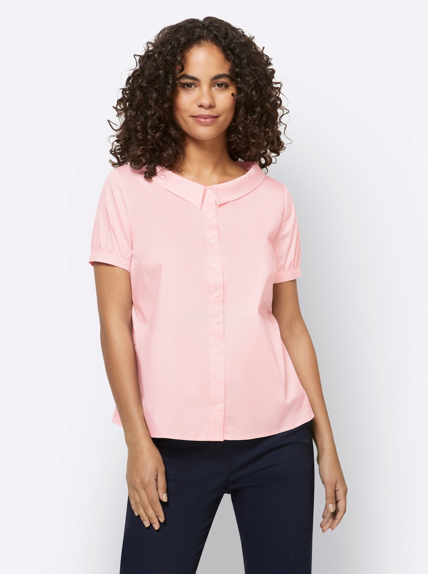 Blouse in lichtroze van Linea Tesini