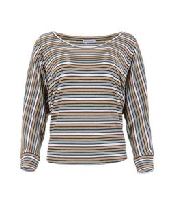 MAICAZZ Yvonne top sp22.60.022 dusti olive stripe