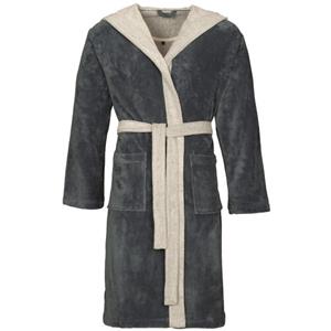 Vossen Badjas Poppy flanell/light grey XXL
