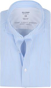 Olymp Lvl 5 Overhemd 24/Seven Strepen Blauw