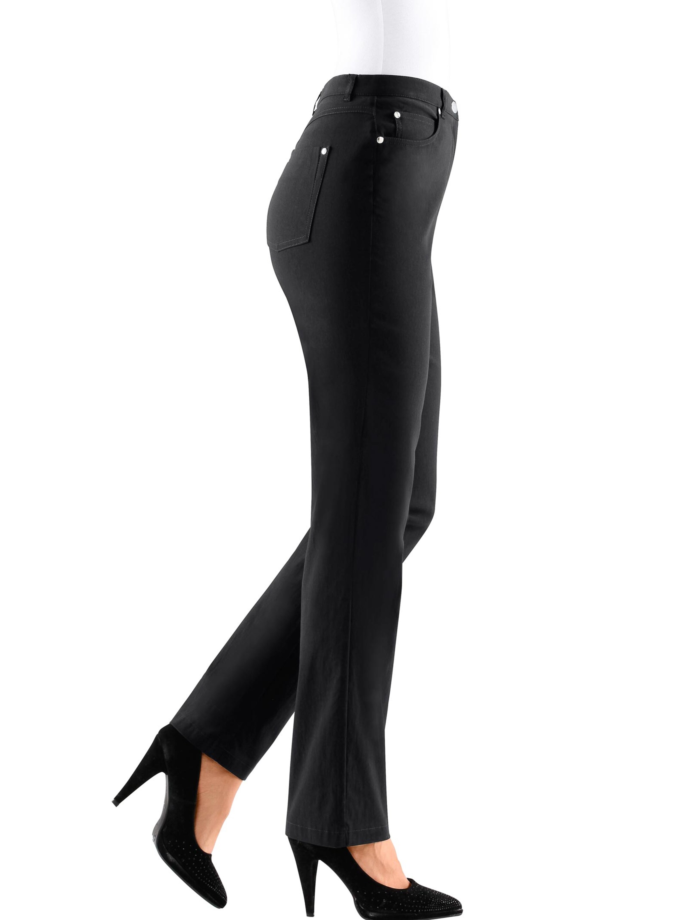 5-Pocket-Hose in zwart van Stehmann Comfort line