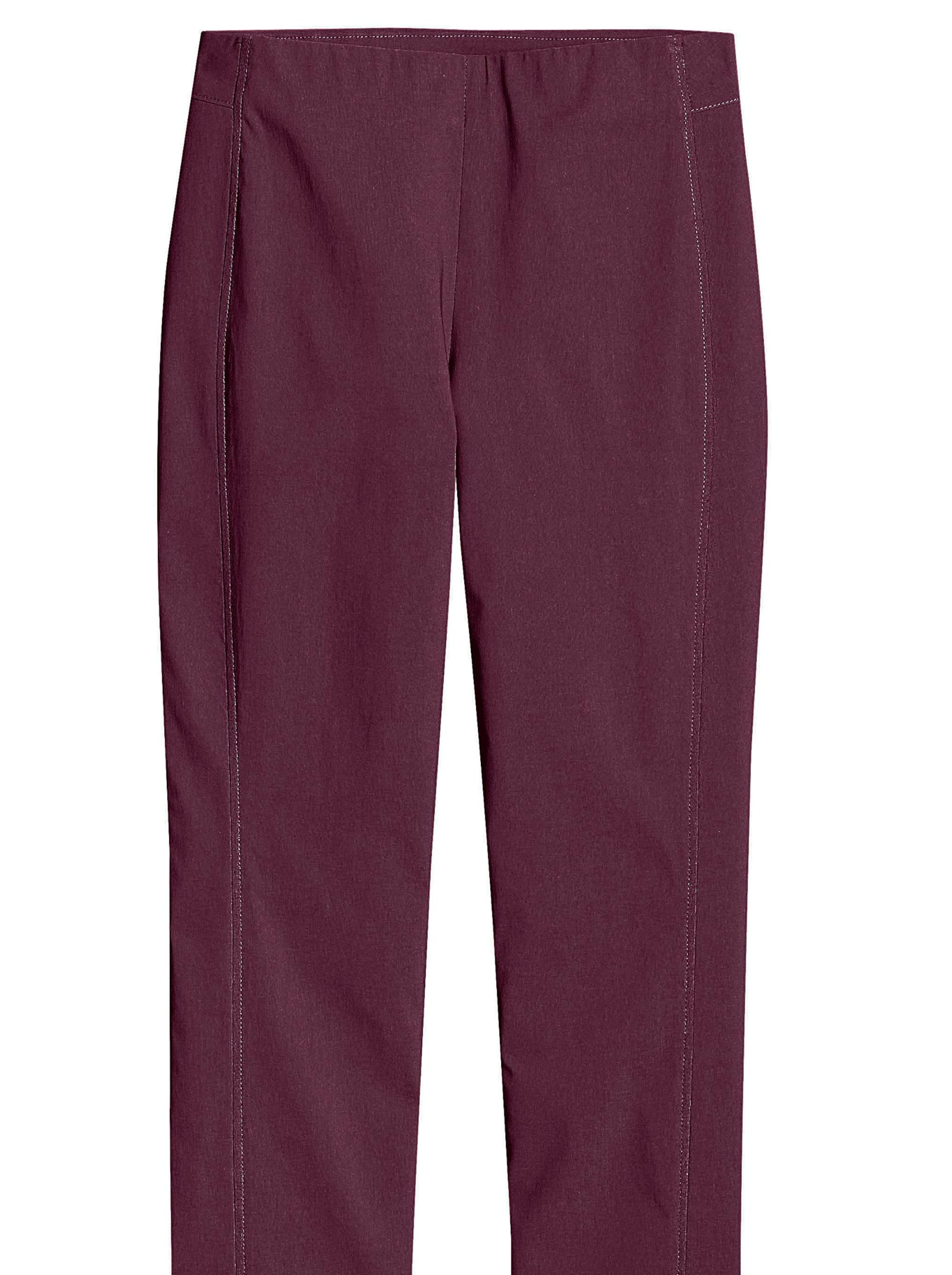 Broek in wijnrood van Stehmann Comfort line