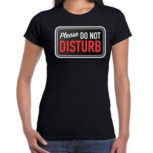 Bellatio Fout Niet storen / Please do not DISTURB t-shirt met Zwart
