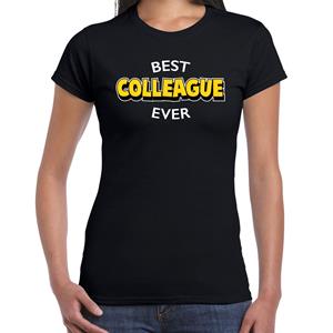 Bellatio Best colleague ever / beste collega ooit cadeau t-shirt / shirt - Zwart