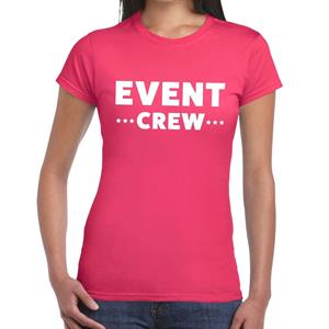 Bellatio Event crew tekst t-shirt Roze
