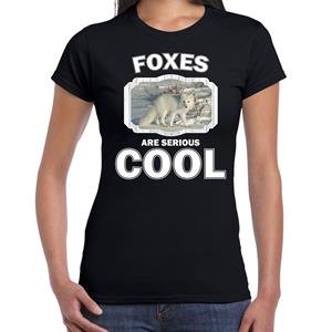 Bellatio Dieren vossen t-shirt Zwart