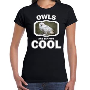 Bellatio Dieren uilen t-shirt Zwart
