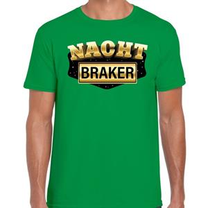 Bellatio Nachtbraker fun/tekst t-shirt Groen