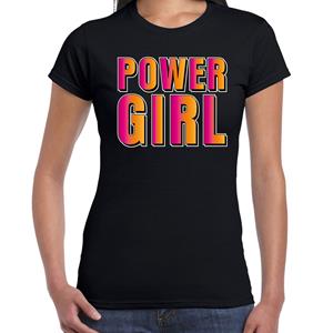 Bellatio Powergirl t-shirt Zwart