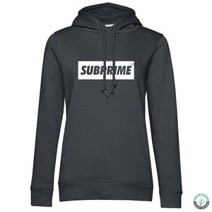 Subprime Hoodie Block Antraciet Dames Grijs