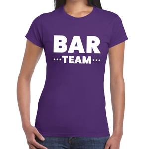 Bellatio Bar Team tekst t-shirt Paars