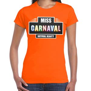 Bellatio Miss Carnaval verkleed t-shirt Oranje