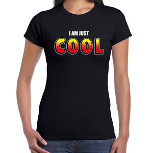 Bellatio I am just cool fun t-shirt Zwart