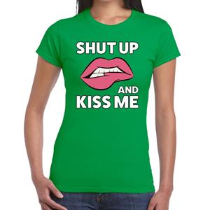 Bellatio Shut up and kiss me t-shirt Groen