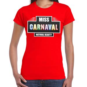 Bellatio Miss Carnaval verkleed t-shirt Rood