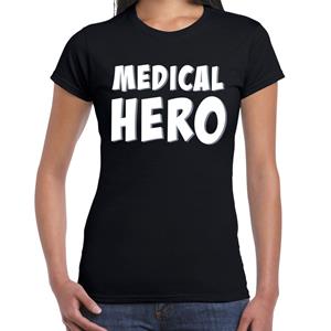 Bellatio Medical hero / zorgpersoneel cadeau t-shirt Zwart