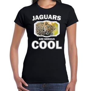 Bellatio Dieren jaguars/ luipaarden t-shirt Zwart