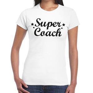 Bellatio Super Coach cadeau t-shirt voor dames - Bedankt cadeau voor een coach