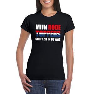 Bellatio Mijn rode Toppers shirt zit in de was t-shirt Zwart